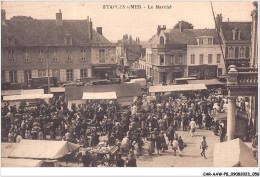 CAR-AAWP8-62-0596 - ETAPLES-SUR-MER - Le Marché - Etaples