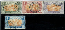 P3084 - ITALIA REGNO, SASS. 131/134 , BELLA SERIE, ANNULLI ORIGINALI. - Used