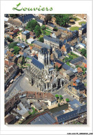 CAR-AAX-P5-27-0309 - LOUVIERS - Vue Aerienne Du Centre Ville Avec L'eglise Notre-Dame - Louviers