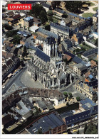 CAR-AAX-P5-27-0311 - LOUVIERS -  Vue Aerienne Du Centre Ville Avec L'eglise Notre-Dame - Louviers