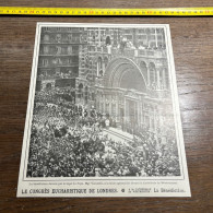 1908 PATI CONGRÈS EUCHARISTIQUE DE LONDRES Mgr Vanutelli - Verzamelingen