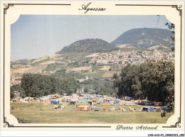 CAR-AAX-P2-12-0093 - AGUESSAC - Le Camping - Au Second Plan - Le Village Edieval De Compeyre - Andere & Zonder Classificatie