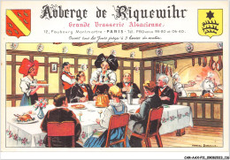 CAR-AAX-P11-75-0856 - AUBERGE DE RIQUEWIHR - Grande Brasserie Alsacienne - Pubs, Hotels, Restaurants