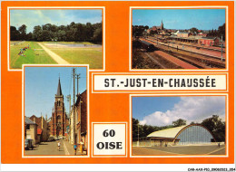 CAR-AAX-P10-60-0747 - SAINT-JUST-EN-CHAUSEE - Le Stade - La Gare - L'eglise - Le Gymnase - Saint Just En Chaussee