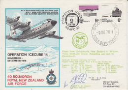 Ross Dependency 1978 Operation Icecube 14 Signature  Ca Scott Base 6 DEC 1978 (RT172) - Cartas & Documentos