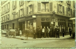 CPA PARIS 6 CARTE PHOTO RESTAURANT AU PAN COUPE HOTEL D'ISLY RUE JACOB RUE BONAPARTE BILLARD STATION BUS BELLE ANIMATION - Paris (06)