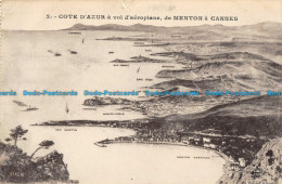 R051154 Cote D Azur A Col D Aeroplane De Menton A Cannes. 1922 - Welt