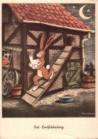 H2131 - Will Halle Humor Scherzkarte Hase Huhn - Verlag Berlin DDR - Humour