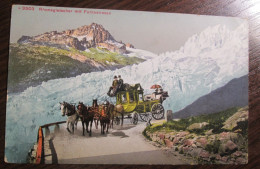 Swiss Alps Rhone Glacier - Carriages In Furkastrasse - Other & Unclassified