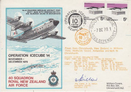 Ross Dependency 1978 Operation Icecube 14 Signature  Ca Scott Base 7 DEC 1978 (RT173) - Cartas & Documentos