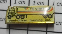 SP09  Pin's Pins / Beau Et Rare / TRANSPORTS / CAMION ROUTIER SEMI-DRIVER TRAINING INC. - Transports