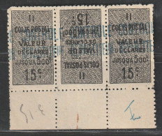 ALGERIE - COLIS POSTAUX - N°8b ** (1921-26) 15c Noir - Tête-Bêche - - Paketmarken