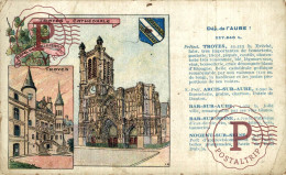 FRANCIA. FRANCE. AUBE / TROYES / LA CATHÉDRALE ET L'hÔTEL DE VAULUISANT. PUBLI PASTILLES VALDA. - Troyes