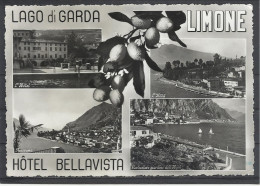 Italy, Lago Di Garda, Limone, Hotel Bellavista, Multi View, 1954. - Brescia