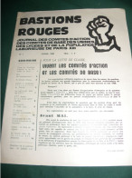 PARIS XIII ° : " BASTIONS ROUGES " JOURNAL DES COMITES D ACTION ..... DES USINES DES LYCEES ET DE LA POPULATION  ....... - 1950 - Today