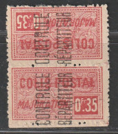 ALGERIE - COLIS POSTAUX - N°12b * (1924-27) 35c Vermillon - Tête-Bêche - - Pacchi Postali