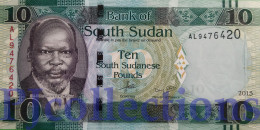 SOUTH SUDAN 10 POUNDS 2015 PICK 12a UNC - South Sudan