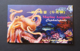 Corée DPR Carnet Poulpe Céphalopodes NON DENTELÉ 2000 Korea Booklet Octopus Cephalopods IMPERFORATED MNH - Vita Acquatica