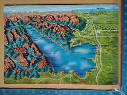 KOV 421-64 - ITALIA, ITALY, GARDA SEE, PLANE MAP LAGO DI GARDA - Sonstige & Ohne Zuordnung