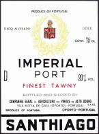 Port Wine Label, Portugal - IMPERIAL PORT. Finest Tawny -|- Compª Vinhas Alto Douro. Vila Nova Gaia - Otros & Sin Clasificación