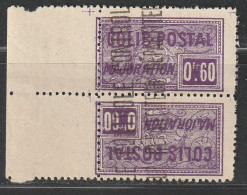ALGERIE - COLIS POSTAUX - N°13a * (1924-27) 60c Violet - Tête-Bêche - - Pacchi Postali