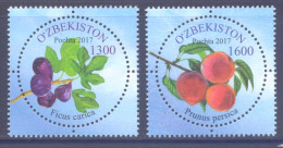 2017. Uzbekistan, Fruits Of Uzbekistan, 2v, Mint/** - Oezbekistan