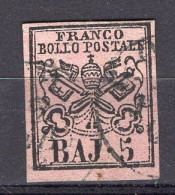 Z4632 - PONTIFICIO SASSONE N°6A ASSOTTIGLIATO (THIN AMINCY) - Estados Pontificados