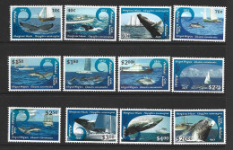 Aitutaki 2013 Whale & Dolphin Series II Set Of 12 To $20  MNH - Aitutaki