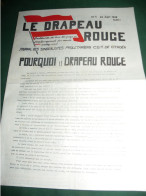 " LE DRAPEAU ROUGE " JOURNAL DES SYNDICALISTES PROLETARIENS CGT DE CITROEN  : LE N 1 DU 26 JUIN 1968 - 1950 - Today