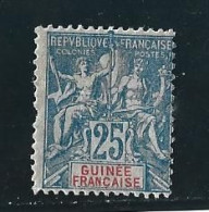 GUINEE   1900  Y.T. N° 14  à  17 NEUF*  Incomplet   Trace De Charnière - Ungebraucht