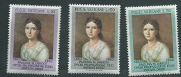 Vaticano 1962; Pauline Marie Jaricot, Centenario Morte. Serie Completa - Unused Stamps