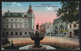 AK Fürstenwalde / Spree, Café Donde, Eisenbahnstrasse Und Grassknickbrunnen  - Fuerstenwalde