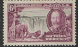 Southern Rhodesia  1935  34  6d   Silver Jubilee  Lightly Mounted Mint - Rhodésie Du Sud (...-1964)