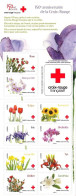 France 2014 Flowers Red Cross 150 Ann Set Of 12 Stamps In Booklet MNH - Orchideen