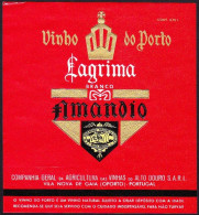 Port Wine Label, Portugal - Vinho Do Porto LAGRIMA Barnco AMANDIO -|- Compª Vinhas Alto Douro. Vila Nova Gaia - Autres & Non Classés