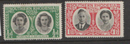 Southern Rhodesia  1947  62-3  Royal Visit  Mounted Mint - Southern Rhodesia (...-1964)