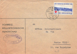 LETTRE. SUISSE. 3 8 39. CONVENTION DE GENEVE 30c. SCHNEGGENBORGER OLTEN POUR LA FRANCE - Lettres & Documents