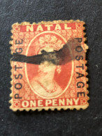 NATAL  SG 60  1d Bright Red - Natal (1857-1909)