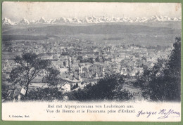 CPA  Dos Précurseur - SUISSE - BIEL (BIENNE) - PANORAMA PRIS DE D'EVILARD - - Bienne