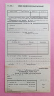 Formulaire D'Ordre De Réexpédition Temporaire N° 755  Poste France - Documentos Del Correo