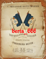 Hino Constitucional Português * Partitura Século XIX * Ferdinand Beyer - Partitions Musicales Anciennes