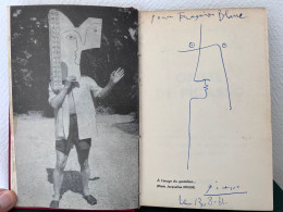 Très Rare Livre D'ANDRÉ VERDET Avec Dessin à La Pastel " Griffe De PICASSO " + Dessin Dédicacé De PICASSO  RRR - Signierte Bücher