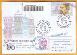 2021 Moldova Moldavie FDC Alexandru Bernardazzi (1831-1907), Arhitect Of Chișinău City– 190th Birth Anniversary - Moldova