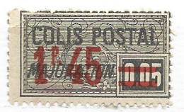 FRANCE COLIS POSTAL N° 40 1F.45 S 0.05 NOIR MAJORATION NEUF SANS GOMME - Neufs