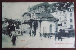 Cpa Basel ; Barfüsserplatz - Tramstation - Basel