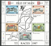 Isle Of Man 1987 TT Races S/S Y.T. BF 9 ** - Isla De Man