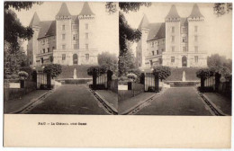 64 / PAU - Le Château Côté Ouest - Carte Stéréo - Pau
