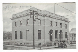 CPA NATCHITOCHES, U.S POST OFFICE, AUTO VOITURE AUTOMOBILE ANCIENNE, LOUISIANE, USA - Other & Unclassified