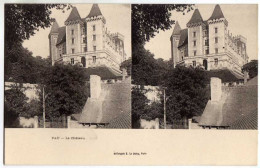 64 / PAU - Le Château - Carte Stéréo - Pau