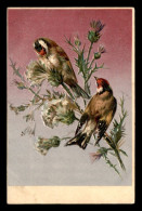 MATIERE - CARTE ALUMINIUM - OISEAUX - CARTE GAUFREE - Andere & Zonder Classificatie